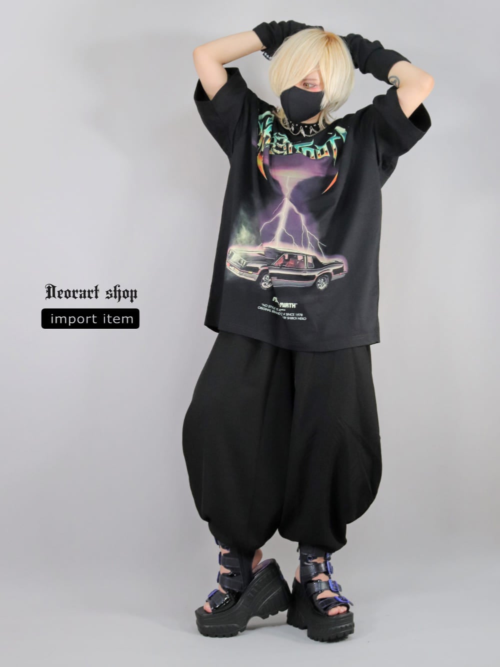 Deorart,ディオラート,通販,レトロ,Y2K,ファッション,Tシャツ,オーバーサイズ,BIGサイズ,古着,ヴィンテージ,日本未発売,クラシックカー,ヒストリックカー,レトロカー,メタルバンド,落雷,かみなり,サンダー,プリントT,平成レトロ,メンズ,レディス,V系,emo,punk,cyber,japan,fashion,rock,harajyuku,大きいサイズ,モード,服