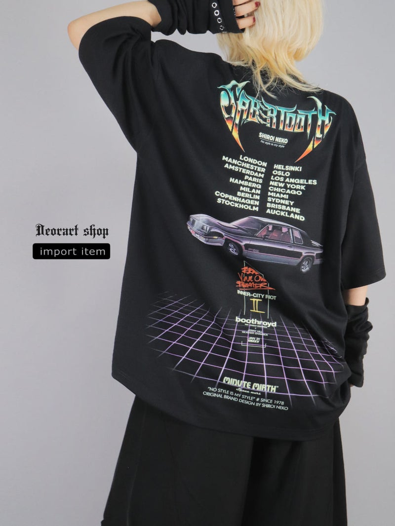 Deorart,ディオラート,通販,レトロ,Y2K,ファッション,Tシャツ,オーバーサイズ,BIGサイズ,古着,ヴィンテージ,日本未発売,クラシックカー,ヒストリックカー,レトロカー,メタルバンド,落雷,かみなり,サンダー,プリントT,平成レトロ,メンズ,レディス,V系,emo,punk,cyber,japan,fashion,rock,harajyuku,大きいサイズ,モード,服