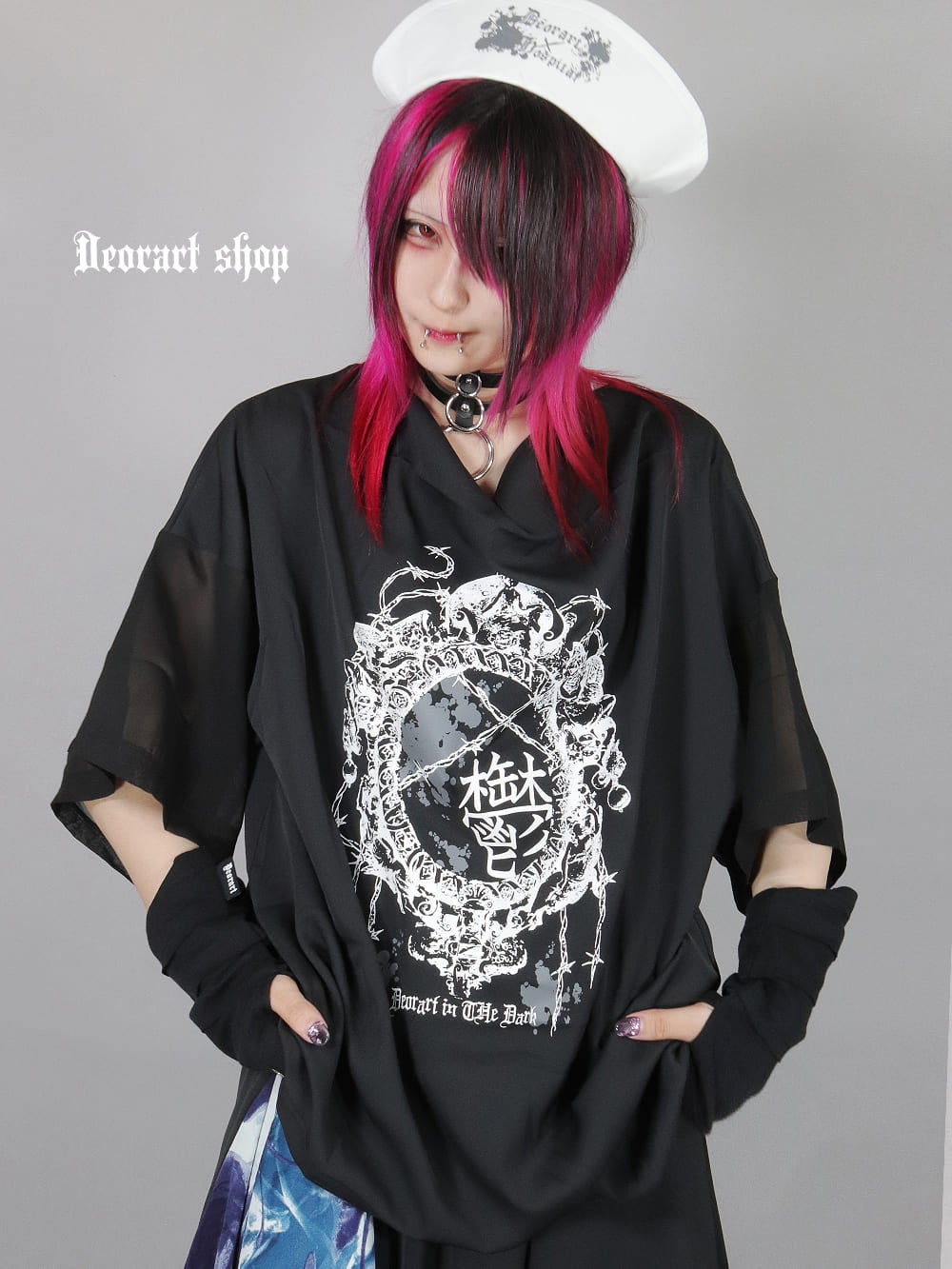 Deorart,ディオラート,通販,地雷系,原宿系,鬱,漢字T,メッセージT,ホラー,ファッション,Tシャツ,オーバーサイズ,BIGサイズ,ゴス,ゴシック,メンズ,レディス,V系,goth,emo,punk,cyber,kanji,japan,fashion,rock,harajyuku,大きいサイズ,モード,服