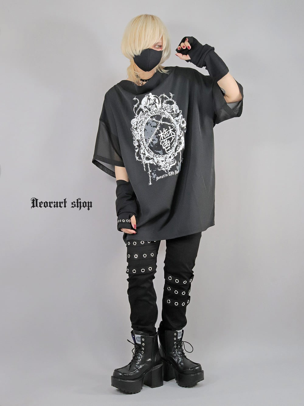 Deorart,ディオラート,通販,地雷系,原宿系,鬱,漢字T,メッセージT,ホラー,ファッション,Tシャツ,オーバーサイズ,BIGサイズ,ゴス,ゴシック,メンズ,レディス,V系,goth,emo,punk,cyber,kanji,japan,fashion,rock,harajyuku,大きいサイズ,モード,服