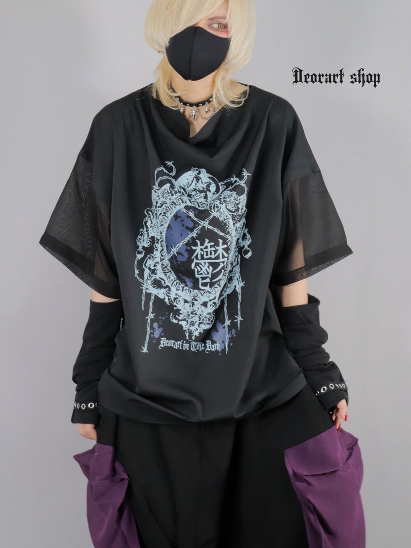 Deorart,ディオラート,通販,地雷系,原宿系,鬱,漢字T,メッセージT,ホラー,ファッション,Tシャツ,オーバーサイズ,BIGサイズ,ゴス,ゴシック,メンズ,レディス,V系,goth,emo,punk,cyber,kanji,japan,fashion,rock,harajyuku,大きいサイズ,モード,服