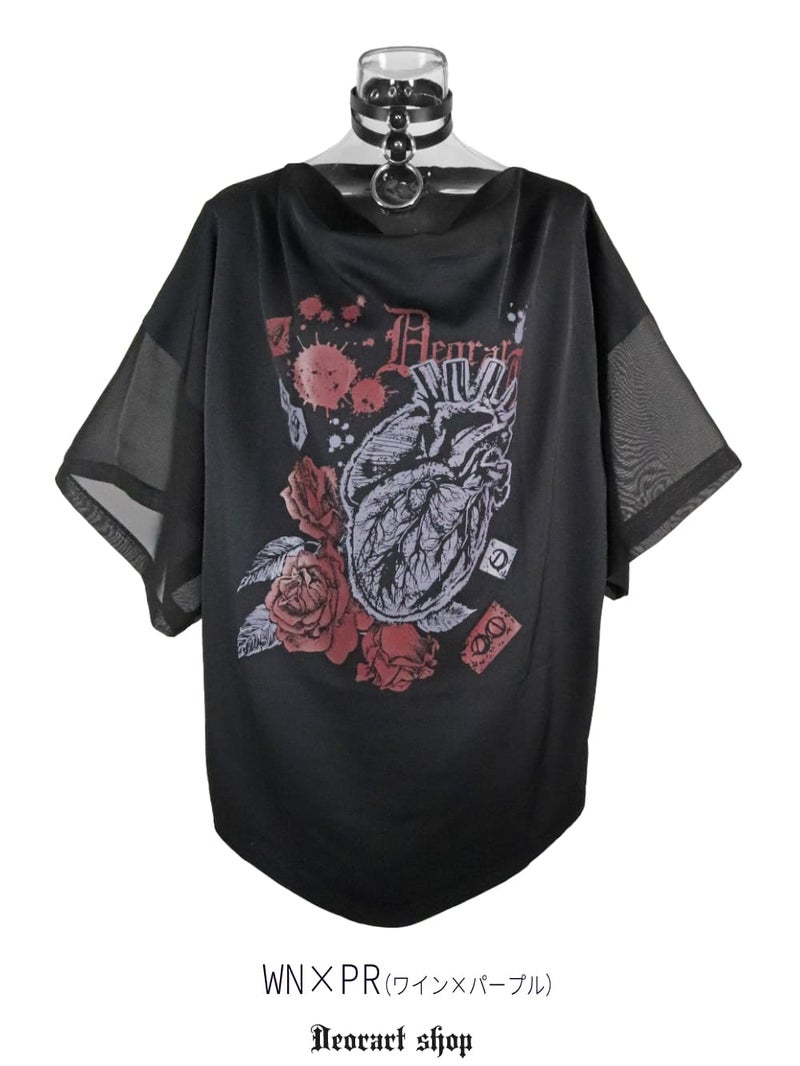 Deorart,ディオラート,通販,地雷系,原宿系,薔薇,バラ,心臓,ホラー,ファッション,Tシャツ,オーバーサイズ,BIGサイズ,ゴス,ゴシック,メンズ,レディス,Vgoth,emo,punk,cyber,japan,fashion,rock,harajyuku,大きいサイズ,モード,服