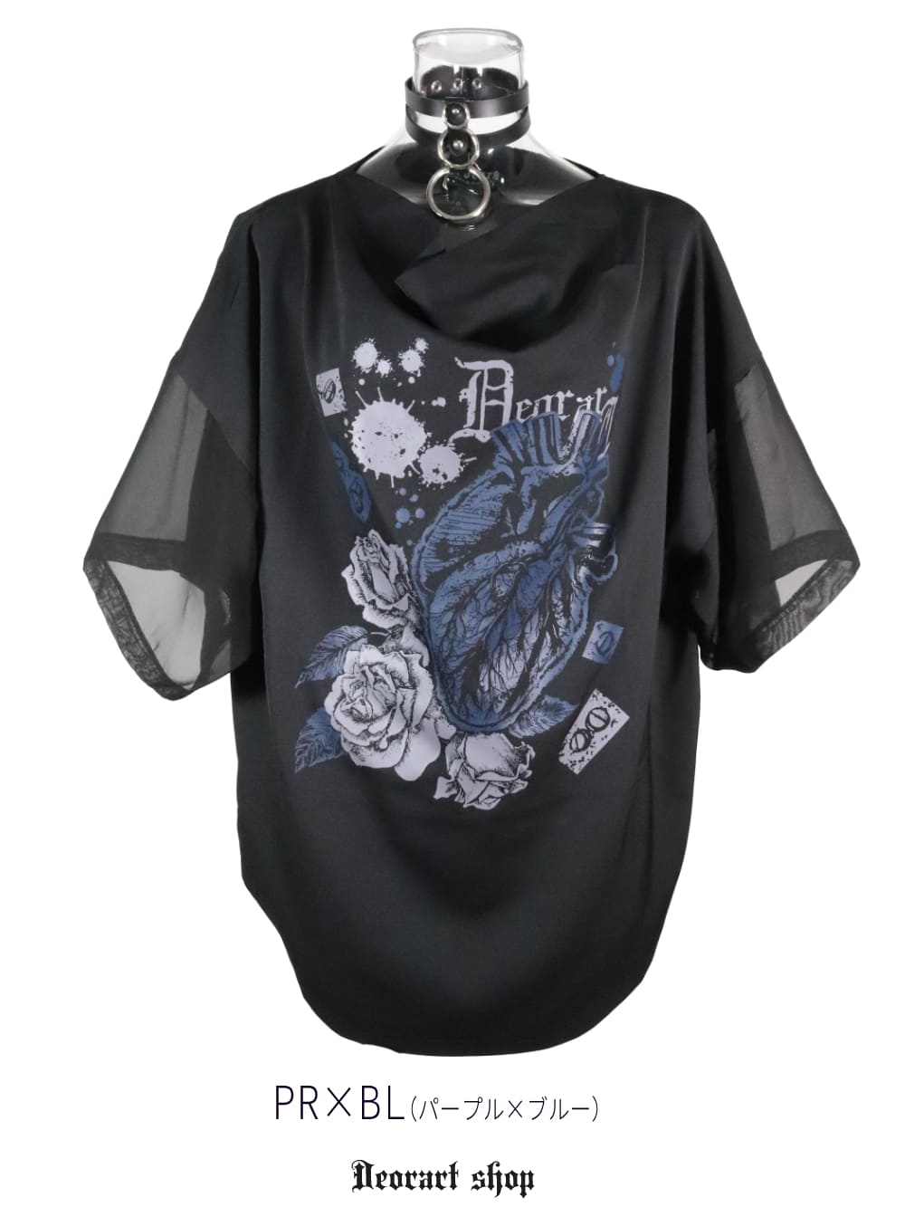 Deorart,ディオラート,通販,地雷系,原宿系,薔薇,バラ,心臓,ホラー,ファッション,Tシャツ,オーバーサイズ,BIGサイズ,ゴス,ゴシック,メンズ,レディス,Vgoth,emo,punk,cyber,japan,fashion,rock,harajyuku,大きいサイズ,モード,服