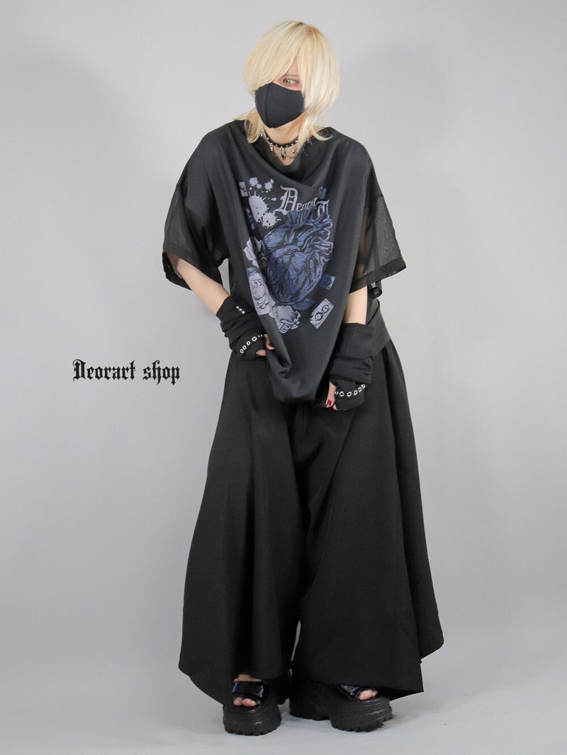 Deorart,ディオラート,通販,地雷系,原宿系,薔薇,バラ,心臓,ホラー,ファッション,Tシャツ,オーバーサイズ,BIGサイズ,ゴス,ゴシック,メンズ,レディス,Vgoth,emo,punk,cyber,japan,fashion,rock,harajyuku,大きいサイズ,モード,服