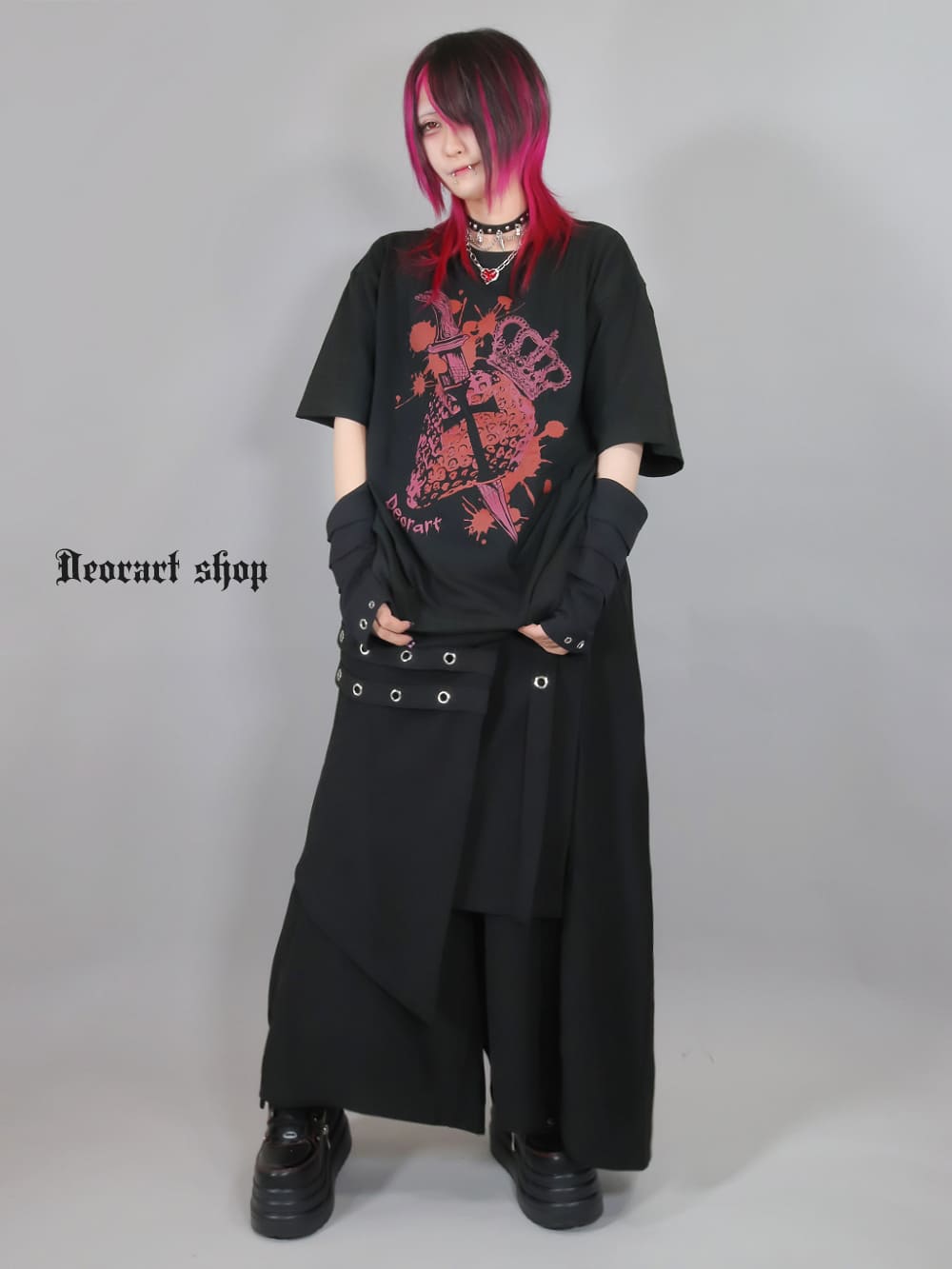 Deorart,ディオラート,モード,ゴシック,ファッション,いちご,苺,十字架,ホラー,V系,ヴィジュアル系,ホスト,バンド,シャツ,大人,ライブ,衣装,メンズ,レディス,通販,Goth,strawberry,Vkei,anime,goth,emo,fashion,japan,Jrock
