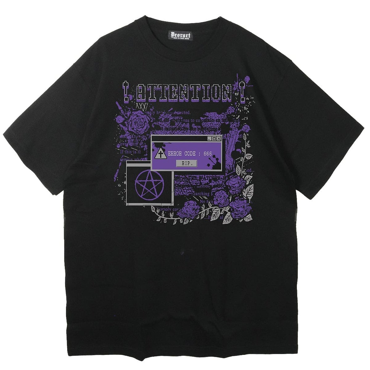 Deorart,ディオラート,モード,ゴシック,ファッション,エラーコード,ブルースクリーン,魔法陣,ホラー,ウェブコア,V系,ヴィジュアル系,ホスト,バンド,シャツ,大人,ライブ,衣装,メンズ,レディス,通販,web core,Vkei,anime,goth,emo,fashion,japan,Jrock