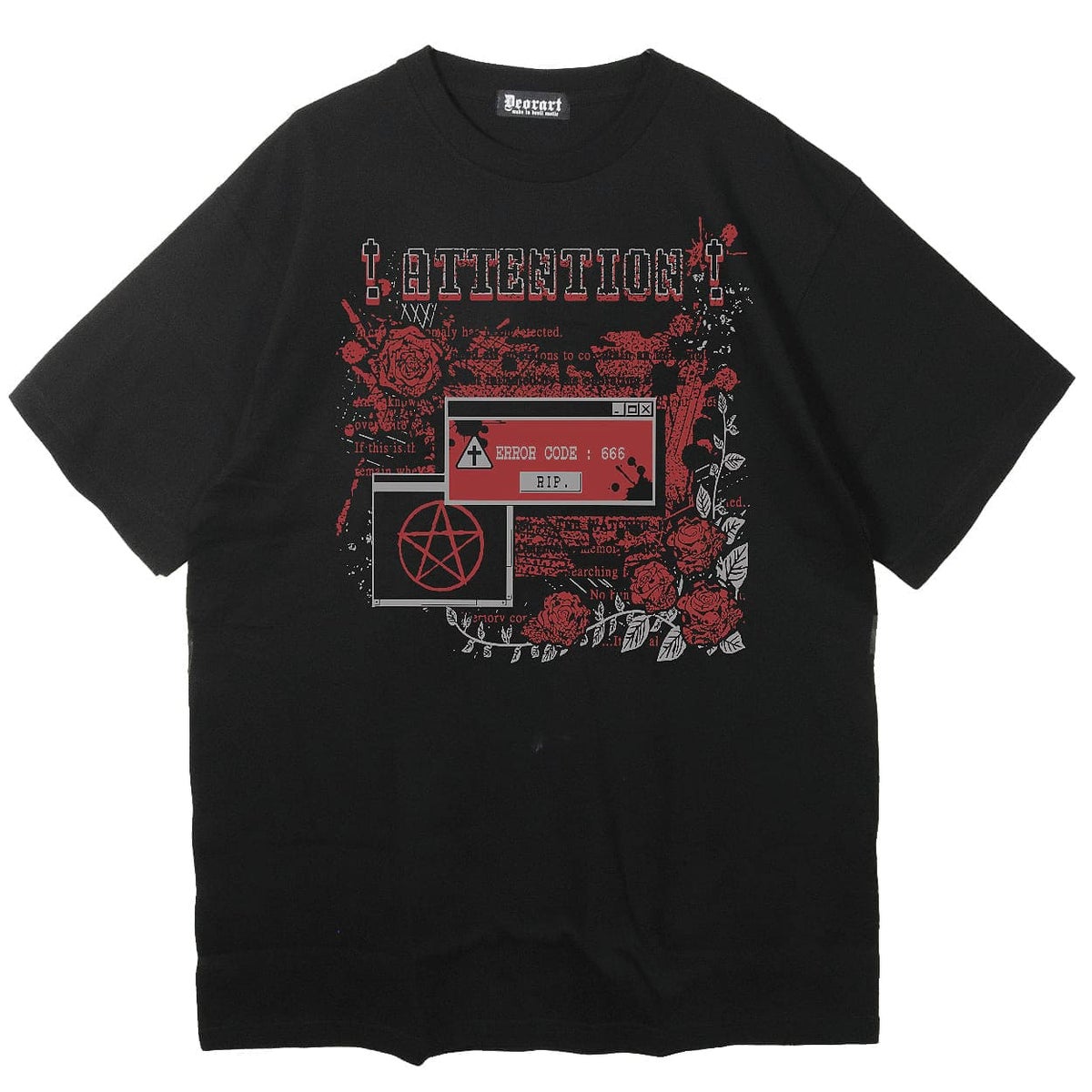 Deorart,ディオラート,モード,ゴシック,ファッション,エラーコード,ブルースクリーン,魔法陣,ホラー,ウェブコア,V系,ヴィジュアル系,ホスト,バンド,シャツ,大人,ライブ,衣装,メンズ,レディス,通販,web core,Vkei,anime,goth,emo,fashion,japan,Jrock