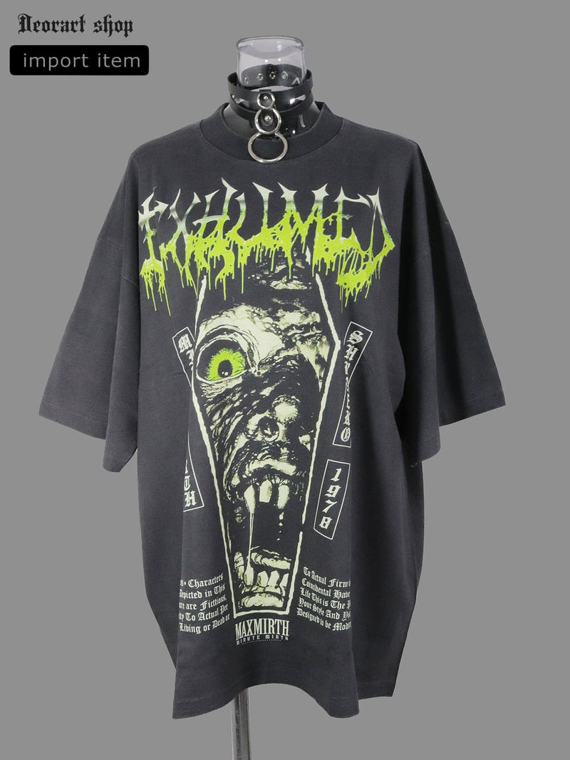 Deorart,ディオラート,通販,レトロ,Y2K,ファッション,Tシャツ,オーバーサイズ,BIGサイズ,古着,ヴィンテージ,日本未発売,棺桶,棺,ゾンビ,ホラー,ゴシック,プリントT,平成レトロ,メンズ,レディス,V系,emo,punk,cyber,japan,fashion,rock,harajyuku,大きいサイズ,モード,服