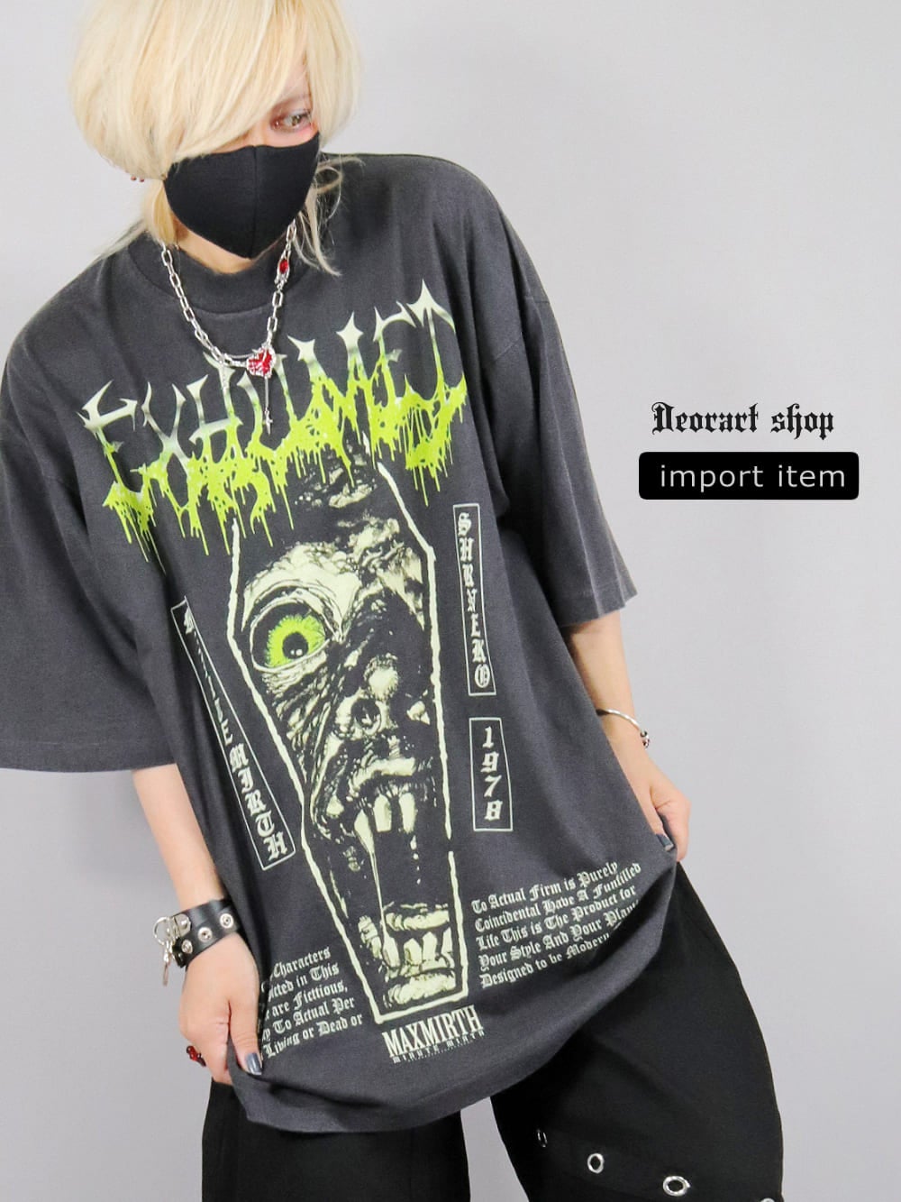 Deorart,ディオラート,通販,レトロ,Y2K,ファッション,Tシャツ,オーバーサイズ,BIGサイズ,古着,ヴィンテージ,日本未発売,棺桶,棺,ゾンビ,ホラー,ゴシック,プリントT,平成レトロ,メンズ,レディス,V系,emo,punk,cyber,japan,fashion,rock,harajyuku,大きいサイズ,モード,服