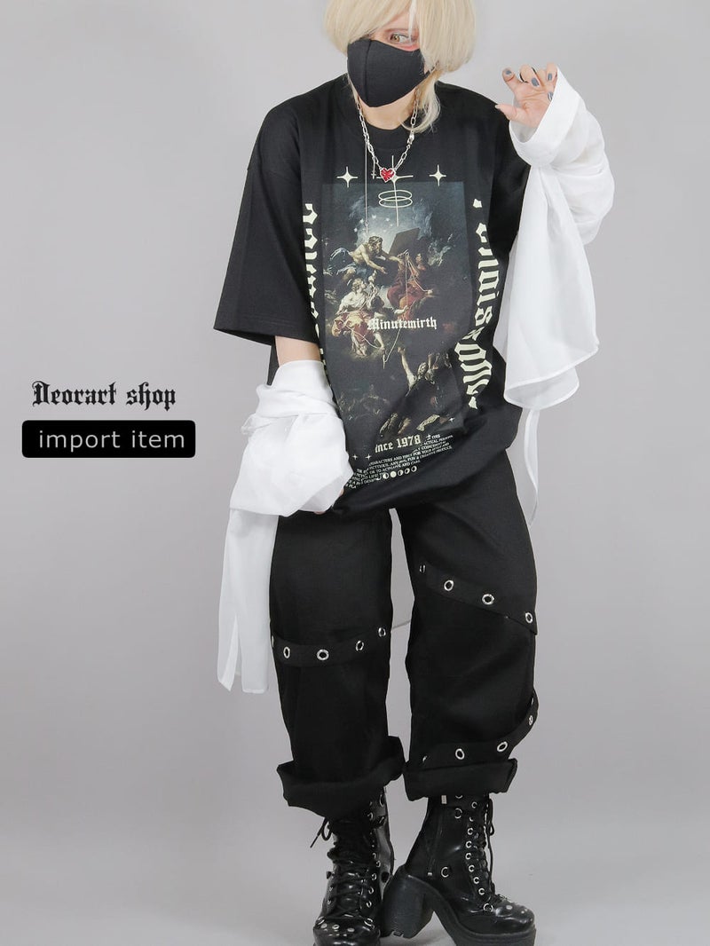 Deorart,ディオラート,通販,レトロ,Y2K,ファッション,Tシャツ,オーバーサイズ,BIGサイズ,古着,ヴィンテージ,日本未発売,ゴス,ゴシック,絵画,バンドT,天使,悪魔,メンズ,レディス,V系,emo,punk,cyber,japan,fashion,rock,harajyuku,大きいサイズ,モード,服