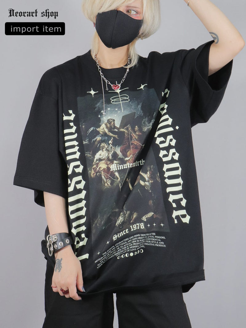 Deorart,ディオラート,通販,レトロ,Y2K,ファッション,Tシャツ,オーバーサイズ,BIGサイズ,古着,ヴィンテージ,日本未発売,ゴス,ゴシック,絵画,バンドT,天使,悪魔,メンズ,レディス,V系,emo,punk,cyber,japan,fashion,rock,harajyuku,大きいサイズ,モード,服