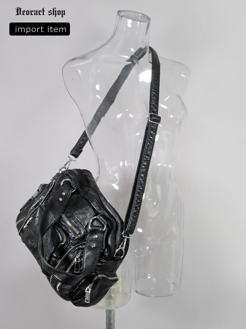 Deorart,ゴシックパンク,Y2K,地雷系,V系,バッグ,ショルダー,肩掛け,ボストンバッグ,シボ,メンズ,レディス,ライブ,通販,ヴィジュアル系,20代,30代,40代,かっこいい,プレゼント,ギフト