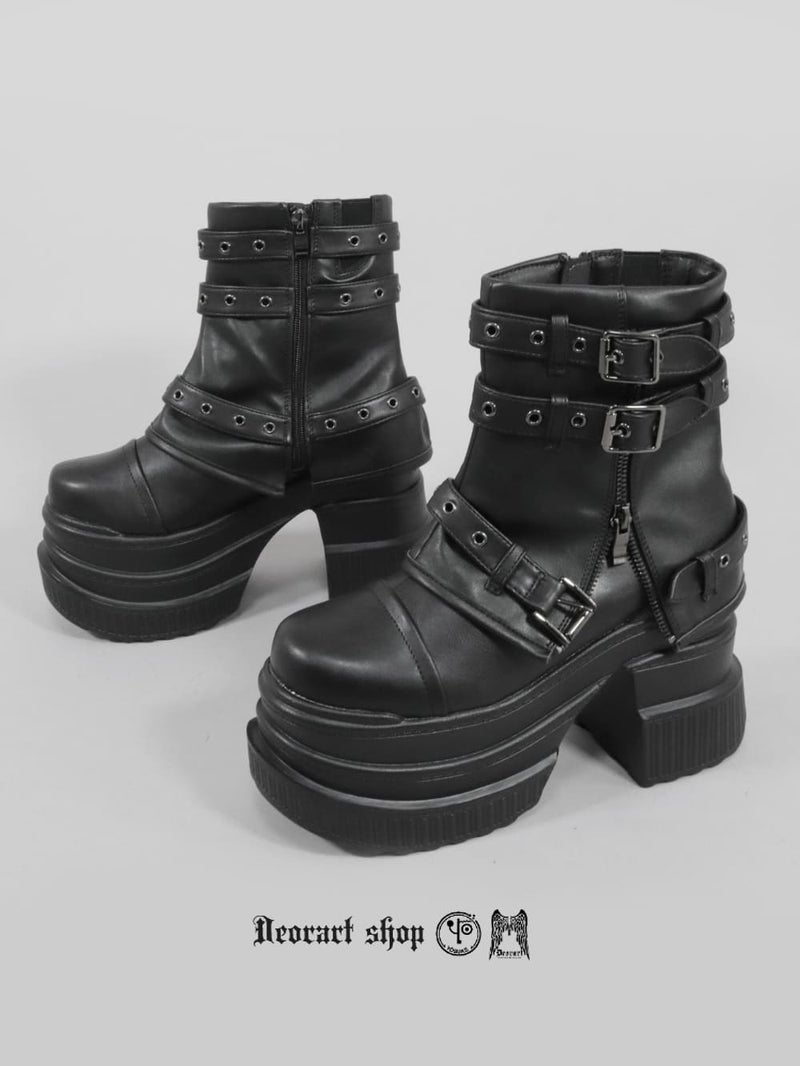 Deorart,ディオラート,通販,ブーツ,黒,ブラック,シューズ,スタッズ,ハーネス,厚底ブーツ,ショートブーツ,かっこいい,メンズ,レディース,ゴシック,V系,地雷系,原宿,歩きやすい,疲れにくい