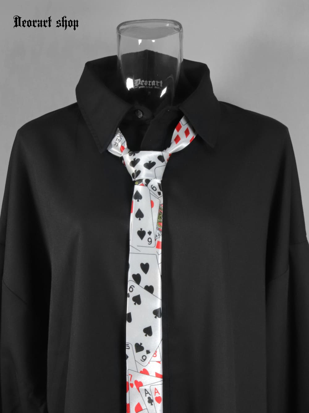 Deorart,ディオラート,ネクタイ,ファッション,私服,トランプ,ハート,スペード,アリス,マジック,レトロ雑貨,Y2K,ファンシー,平成,V系,ヴィジュアル系,ゴシック,モード,レディース,メンズ,シャツ,チョーカー