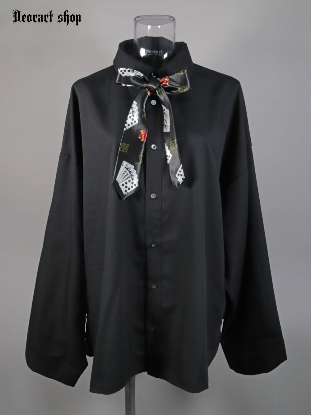 Deorart,ディオラート,ネクタイ,ファッション,私服,トランプ,ダイス,サイコロ,カジノ,マジック,手品,レトロ雑貨,Y2K,ファンシー,平成,V系,ヴィジュアル系,ゴシック,モード,レディース,メンズ,シャツ,チョーカー