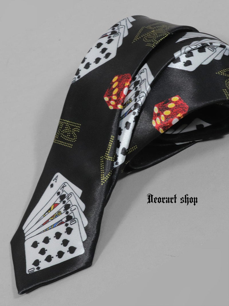 Deorart,ディオラート,ネクタイ,ファッション,私服,トランプ,ダイス,サイコロ,カジノ,マジック,手品,レトロ雑貨,Y2K,ファンシー,平成,V系,ヴィジュアル系,ゴシック,モード,レディース,メンズ,シャツ,チョーカー