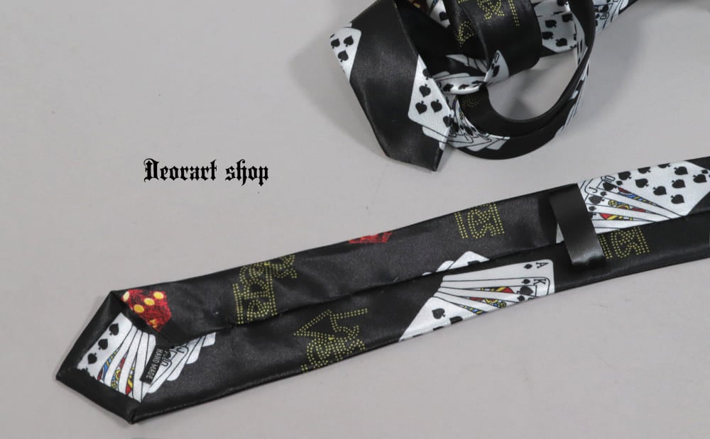 Deorart,ディオラート,ネクタイ,ファッション,私服,トランプ,ダイス,サイコロ,カジノ,マジック,手品,レトロ雑貨,Y2K,ファンシー,平成,V系,ヴィジュアル系,ゴシック,モード,レディース,メンズ,シャツ,チョーカー