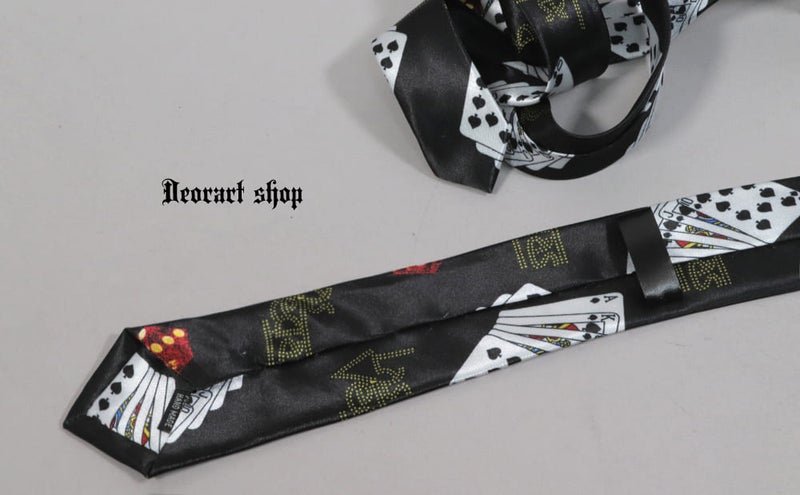 Deorart,ディオラート,ネクタイ,ファッション,私服,トランプ,ダイス,サイコロ,カジノ,マジック,手品,レトロ雑貨,Y2K,ファンシー,平成,V系,ヴィジュアル系,ゴシック,モード,レディース,メンズ,シャツ,チョーカー